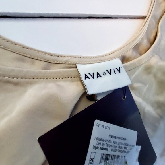 AVAVAV Beige Recycled Polyester Tank Top Size X-Large Recycled material - Picture 8 of 9